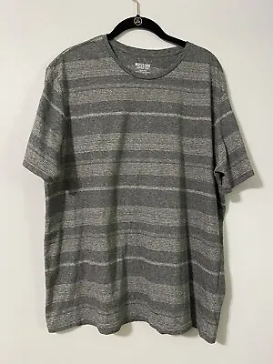 Mossimo Supply Co T-Shirt Mens XL Gray Striped Pattern Short Sleeve • $9.99