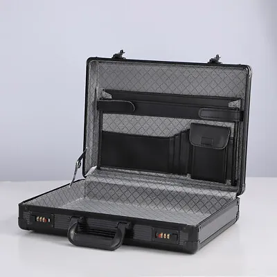 17 Inch Aluminum Storage Box With Combination Lock Briefcase Security Case • $71.99