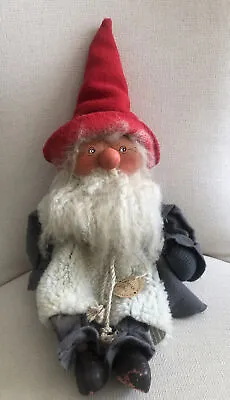 Vintage Tomtar & Troll Swedish Gnome Plush 20  Hand Made By Maija & Kicki Mohair • $69.99