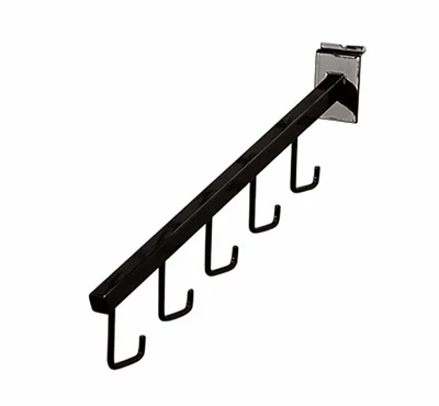 $54.09 • Buy Black 5-J-Hook Waterfall For Slatwall - Pack Of 10