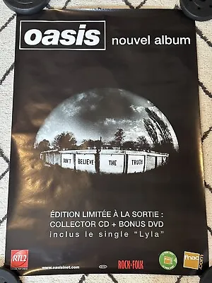 OASIS - DON’T BELIEVE THE TRUTH  - 2005 Promo Poster FRENCH • £65