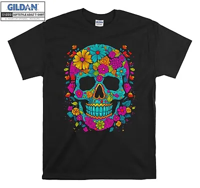 Rose Flowers Skull Bone Head T-shirt Gift Hoodie Tshirt Men Women Unisex F106 • £11.99