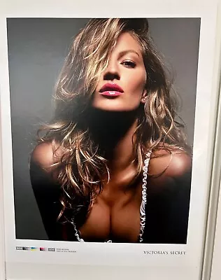 Victoria’s Secret Gisele Digital Print Promoting Lip Launch Event - 11.5  X 14.5 • $15