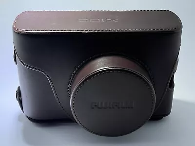 Genuine Fujifilm X100 Brown Leather Case And Strap For Finepix X100 • $99