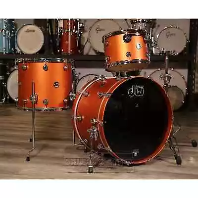 Used DW Performance 3pc Drum Set 22/13/16 Hard Satin American Rust • $1899.99