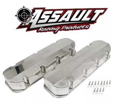 Big Block Chevy 396 427 454 Polished Fabricated Aluminum No-Hole Valve Covers • $105.99