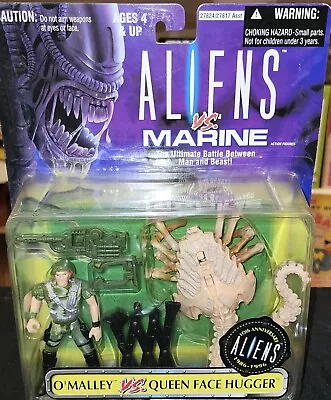 Aliens Vs Marine O'Malley Vs Queen Face Hugger Kenner 1996 MOC • $48