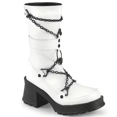 BRATTY-120 - Wht Vegan Leather • $105.95