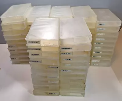 Lot 70 VHS Video Tape Ex Rental Storage Cases Clear Plastic Sleeves Barcode Hub • $59.99