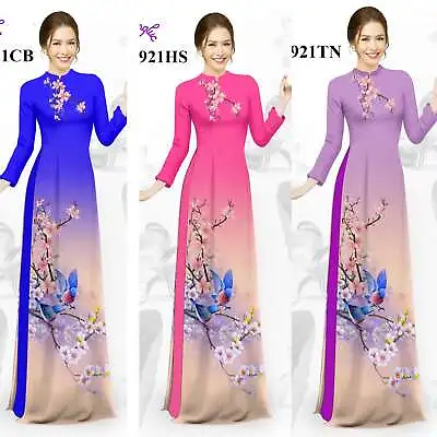 Vietnamese Traditional Ao Dai For Women Nguyen Bo(with Pants) • $39.99