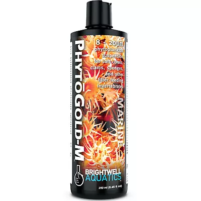 Brightwell Aquatics PhytoGold-M 250mL Phytoplankton For Soft Corals And Clams • £16.38