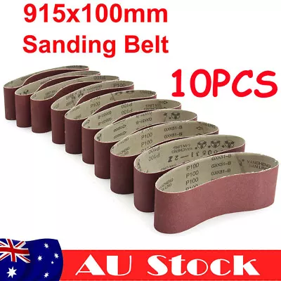 X10 Sanding Belt 100x914mm 915 Mixed Grit 40 60 80 100 120 240 400 600 800 1000 • $24.89