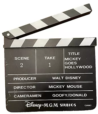 2 RARE 1989 Disney Parks Hollywood Studios Exclusive Mickey Movie Clapper Boards • $29.89