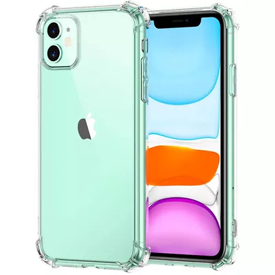 Shockproof Bumper Clear Soft Case Cover For IPhone 15 14 13 12 11 Pro Max XR XS • $5.80