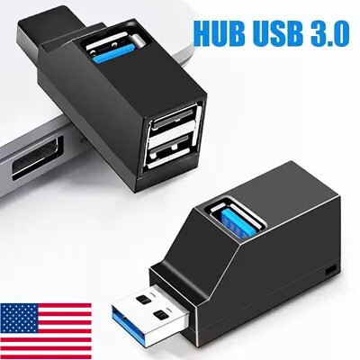 USB 3.0 Hub 3Ports Mini Splitter High Speed Data Transfer For PC Laptop Macbook+ • $2.92