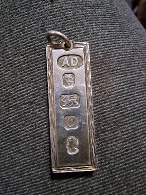 £40 • Buy 1oz Silver Ingot Solid Silver 1977 Pendant 