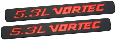 2pcs 5.3L Vortec Emblems 3D Badge Replacement For Z71 Car Engine Badge Black/Red • $12.74