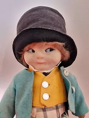 Vintage Very Rare Huge Felt Norah Wellings Doll 15 Inches Vgc • $83.51