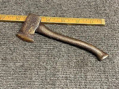 Rare Vintage Miniature Single Bit Axe With Bevels Cast Iron Unbranded  • $75