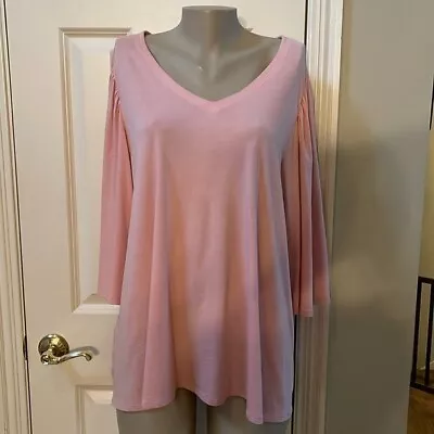 NWT J.Jill Grapefruit Pintuck Shoulders Top 2x • $16.80