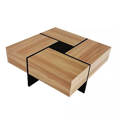 Coffee Table Hidden Storage Cocktail Sliding Tabletop UV High-gloss Unique • $226.15
