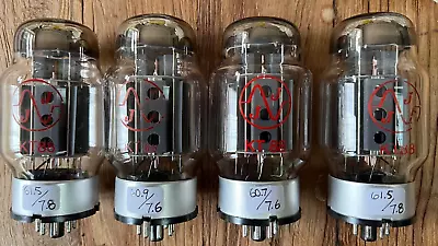 JJ Matched Quad (x4) KT-88 / 6550 Valves/Vacuum Tubes - AVO Tested Strong • £164.95