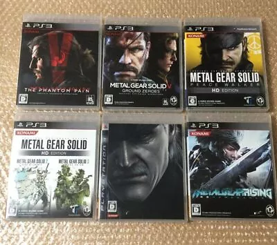 PS3 Lot 6 Metal Gear Solid 4 5 Ground Zeroes Rising HD Peace Walker From Japan • $129.26