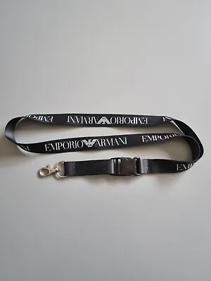 EMPORIO ARMANI LANYARD Neck Strap Key Holder + FREE ID CARD BADGE • £7.60