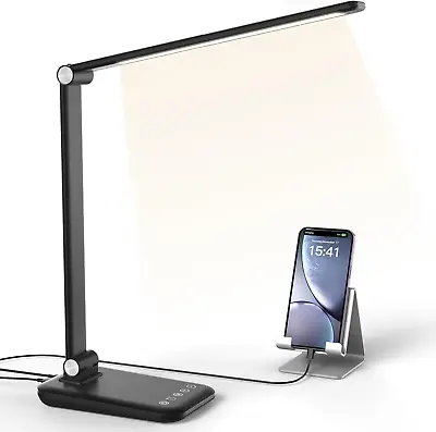 Wukouney LED Desk Lamp Table Light Reading Daylight Lamps Office Nail Lights Fo • £14.87