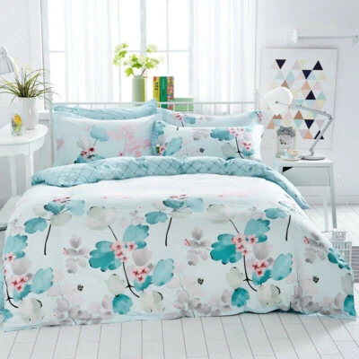 $45 • Buy Single/Double/Queen/King Size Bed Quilt/Doona/Duvet Cover Set 100% Cotton-Dream 