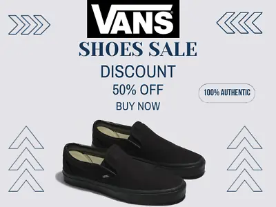 *BIG SALE* Vans CLASSIC SLIP ON Men's/Women's All Black  Canvas Skateboard Shoes • $55.80