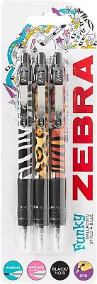 Zebra Z-Grip Retractable Animal Ballpoint Pen With Medium Point Of 1.0Mm Black • £2.88