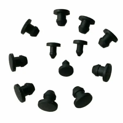 £4.99 • Buy Black Snap-on Hole Plug Silicone Rubber Blanking End Caps Seal Stopper 2.5~14mm