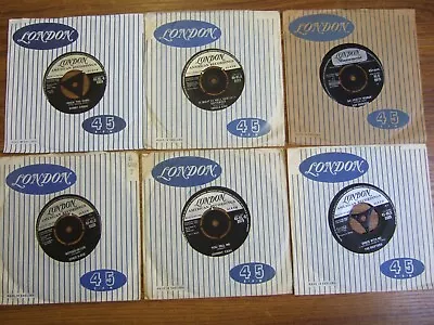 6 LONDON 7  SINGLES ALL 50/60s TOP QUALITY ARTISTS SEE PHOTOS & LISTING • £10.99