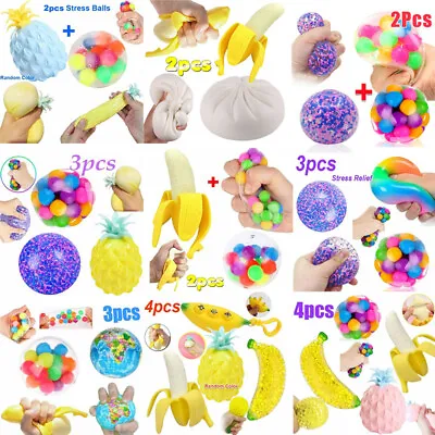 $7.09 • Buy Fidget Toys Set Squishy Banana Anti Stress Balls Squeeze Toys Kids Adults Autism