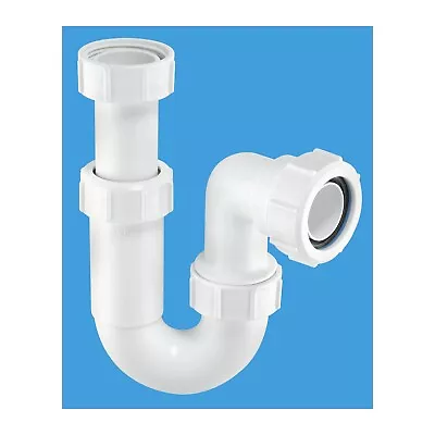 Mcalpine 1.25  75mm Water Seal Adjustable Inlet Tubular Swivel 'P' Trap Wi ASA10 • £16.97