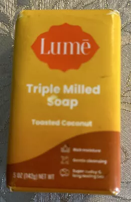 Lume Triple Milled Soap Rich Moisture & Gentle Cleansing 5oz Toasted Coconut • $14.99