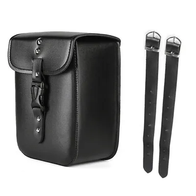 Black Motorcycle Saddlebag Storage Tool Bag Side Case Luggage Pouch Waterproof • $24.20