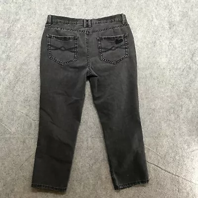 Mudd Jeans Juniors Size 9 Crop Black Destroyed Regular Fit 5 Pocket Stretch  • $13.99