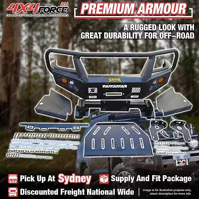 Premium Armor Bumper Bullbar Skid Plate 3 LOOP For Toyota Hilux Vigo 12-15 SYD • $1290