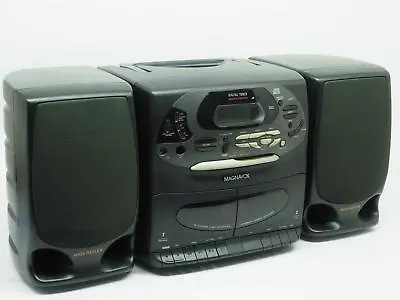 Vintage MAGNAVOX AZ2805 CD/Dual Cassette Stereo Boombox AM/FM Radio Works Great! • $332.49