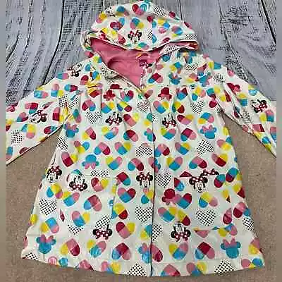 Disney Minnie Mickey Mouse Raincoat 6 Pink • $24