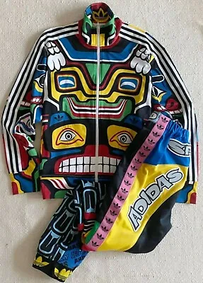 $689 • Buy Adidas Jeremy Scott Totem Track Jacket Jersey Pants Setup Mexican Size S