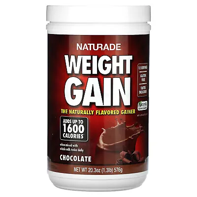 Naturade Weight Gain Chocolate 20 3 Oz 576 G Gluten-Free No Artificial Colors • $22.21