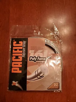 POLYESTER STRING!!! Pacific Poly Force POWER! Polyester/Synthetic Tennis Racket • $4
