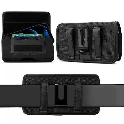 Oxford Cell Phone Waist Belt Clip Holster Loop Bag Pouch Card Holder Case​ Cover • $8.95