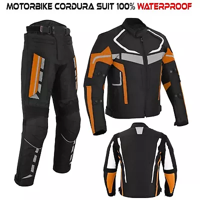 Men Motorcycle Racin Suit Waterproof Motorbike Riding Jacket Trouser CE Armoured • $112.64