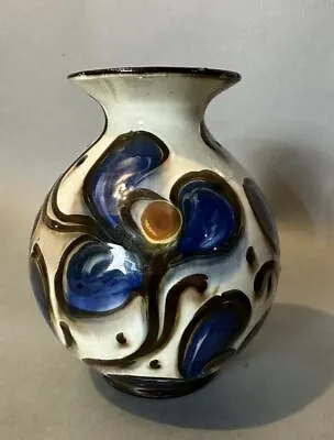 Vintage Floral Decorated Denmark 6  Art Pottery Vase • $329