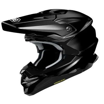 Shoei Vfx-wr 06 Helmet Plain Black Adult Motocross Off Road Mx Quad New 2024 Mtb • £399.95