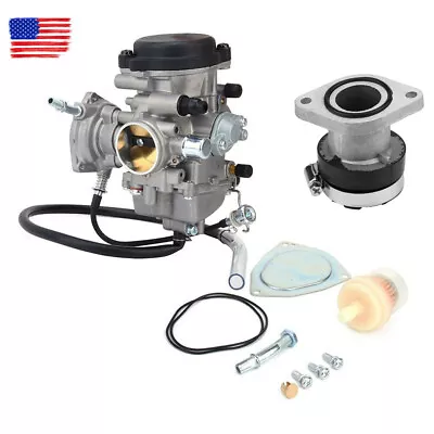 Carburetor W/Intake Manifold Boot For Yamaha Bruin Big Bear 250 YFM250 1P0-E4101 • $44.78